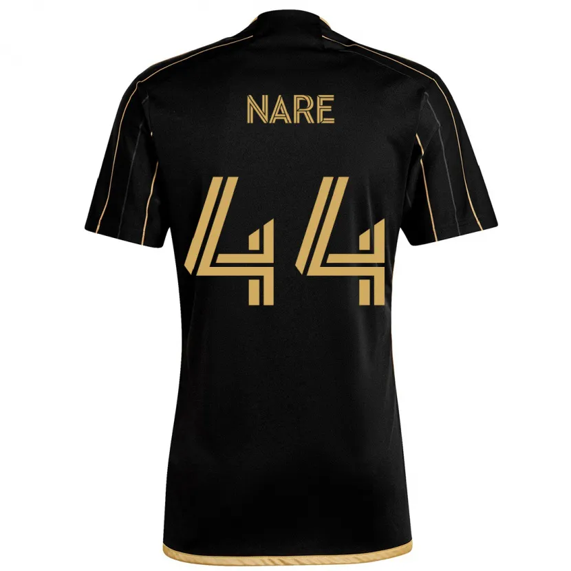 Danxen Hombre Camiseta Thabo Nare #44 Oro Negro 1ª Equipación 2024/25 La Camisa