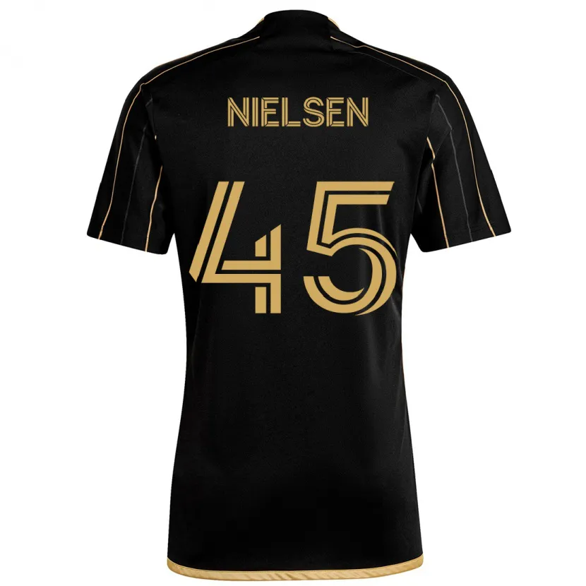 Danxen Hombre Camiseta Kenny Nielsen #45 Oro Negro 1ª Equipación 2024/25 La Camisa