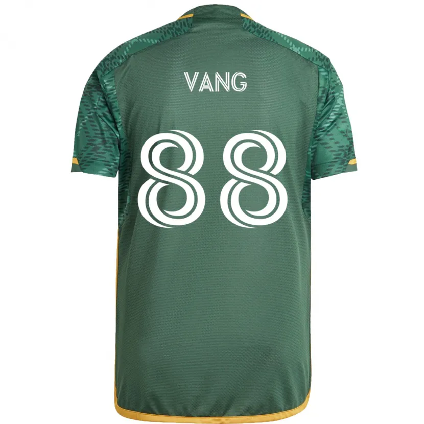 Danxen Hombre Camiseta Michael Vang #88 Verde Naranja 1ª Equipación 2024/25 La Camisa