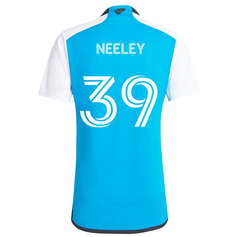 Danxen Hombre Camiseta Jack Neeley #39 Azul Blanco 1ª Equipación 2024/25 La Camisa