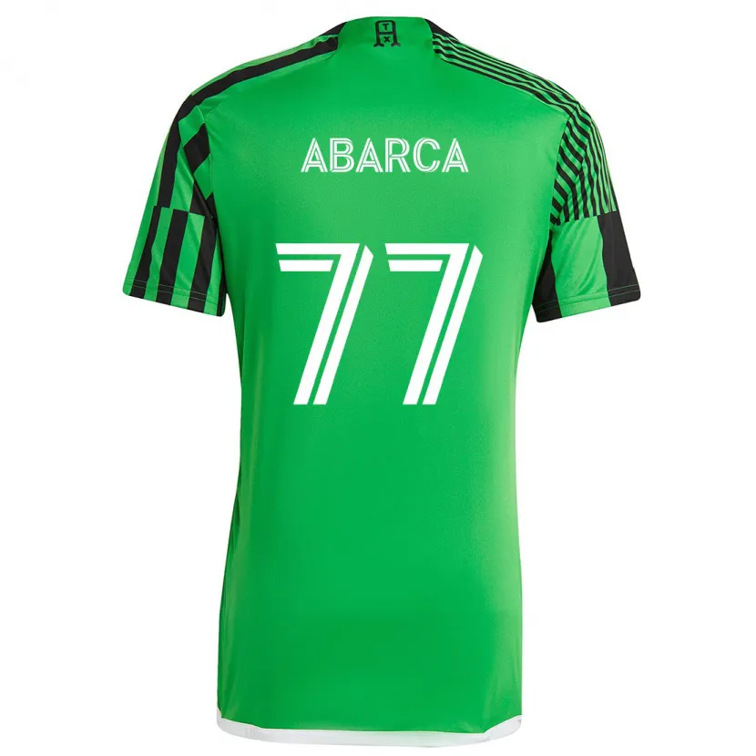 Danxen Hombre Camiseta Diego Abarca #77 Verde Negro 1ª Equipación 2024/25 La Camisa