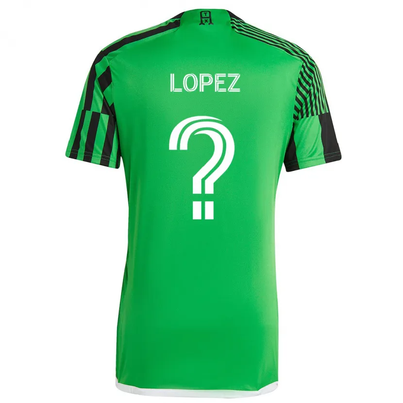 Danxen Hombre Camiseta Eric López #0 Verde Negro 1ª Equipación 2024/25 La Camisa