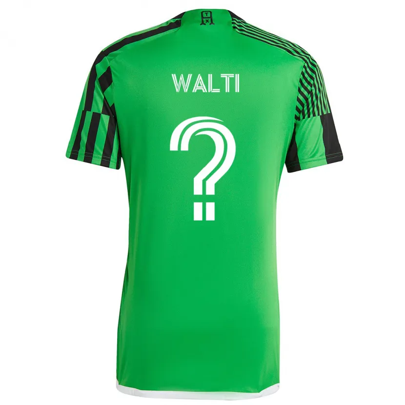 Danxen Hombre Camiseta Jackson Wälti #0 Verde Negro 1ª Equipación 2024/25 La Camisa