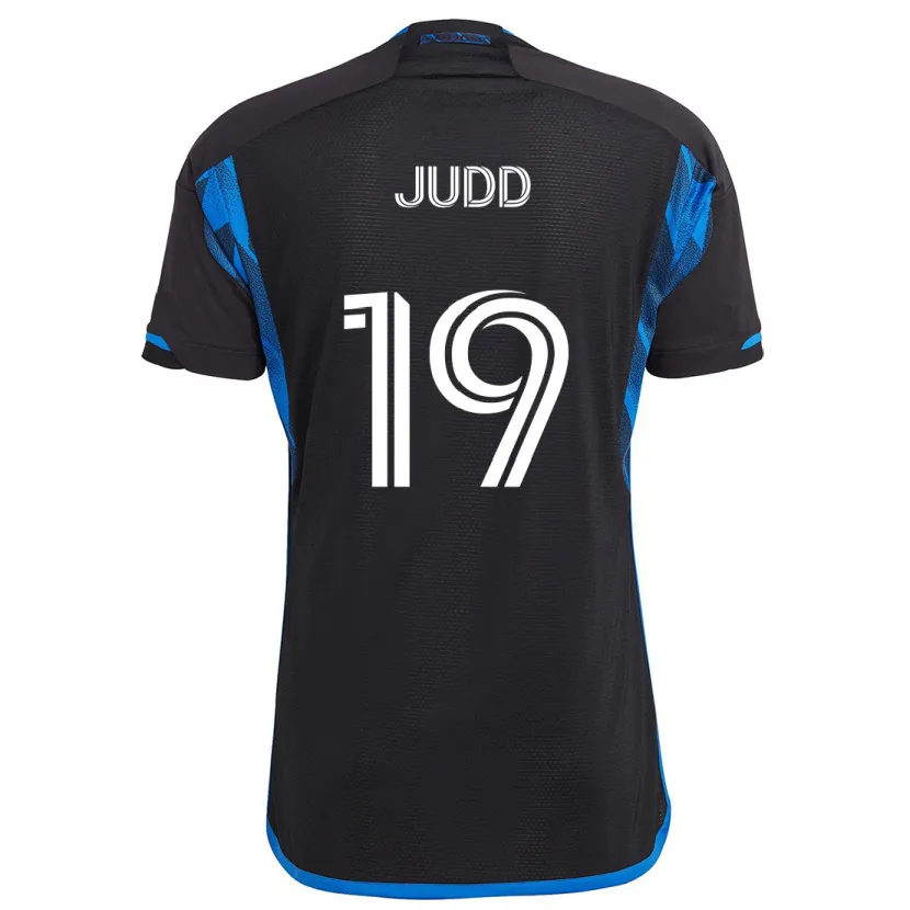 Danxen Hombre Camiseta Preston Judd #19 Azul Negro 1ª Equipación 2024/25 La Camisa