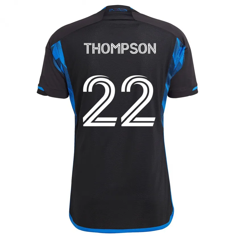 Danxen Hombre Camiseta Tommy Thompson #22 Azul Negro 1ª Equipación 2024/25 La Camisa