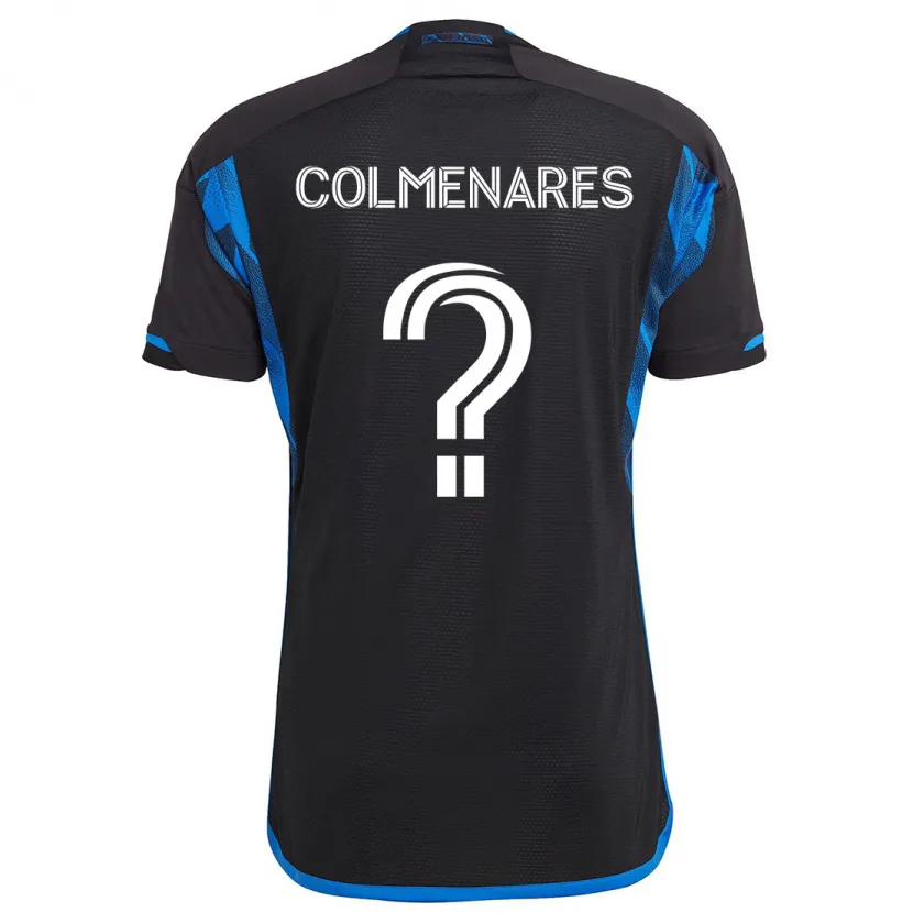 Danxen Hombre Camiseta Mateo Colmenares #0 Azul Negro 1ª Equipación 2024/25 La Camisa