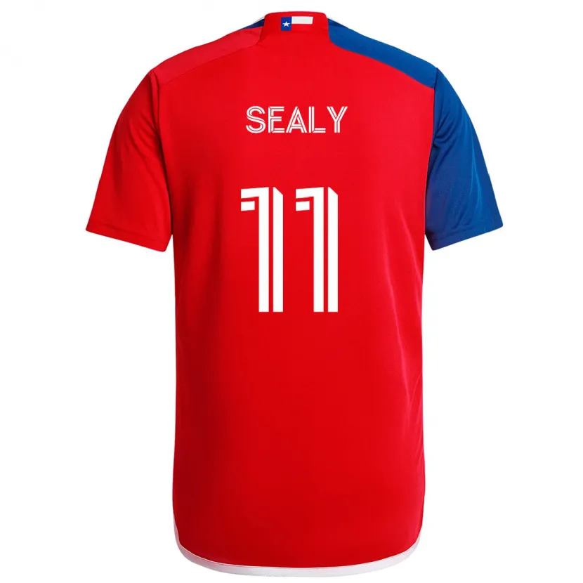 Danxen Hombre Camiseta Dante Sealy #11 Azul Rojo 1ª Equipación 2024/25 La Camisa