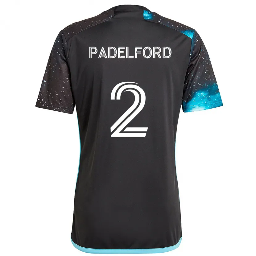 Danxen Hombre Camiseta Devin Padelford #2 Azul Negro 1ª Equipación 2024/25 La Camisa