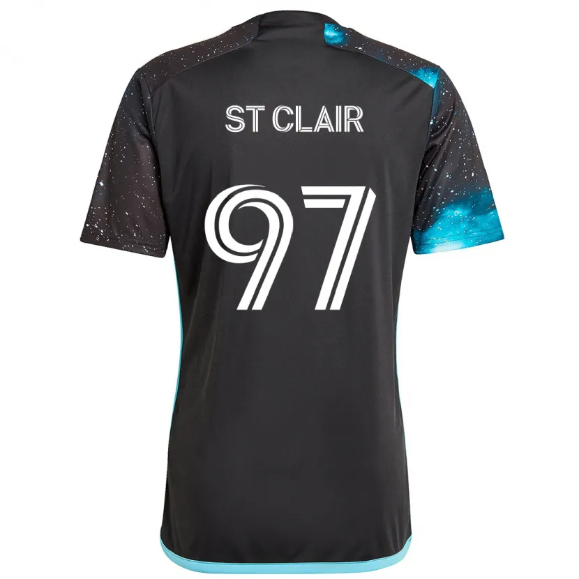 Danxen Hombre Camiseta Dayne St. Clair #97 Azul Negro 1ª Equipación 2024/25 La Camisa