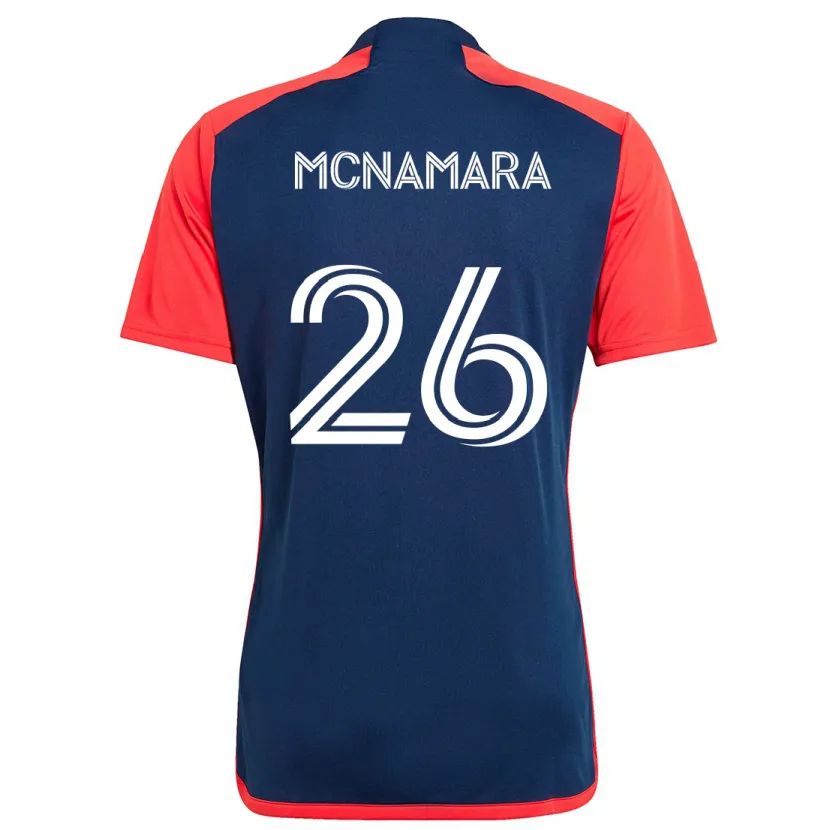 Danxen Hombre Camiseta Tommy Mcnamara #26 Azul Rojo 1ª Equipación 2024/25 La Camisa