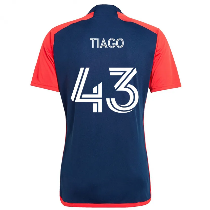 Danxen Hombre Camiseta Tiago #43 Azul Rojo 1ª Equipación 2024/25 La Camisa