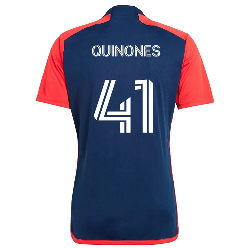 Danxen Hombre Camiseta Colby Quiñónes #41 Azul Rojo 1ª Equipación 2024/25 La Camisa