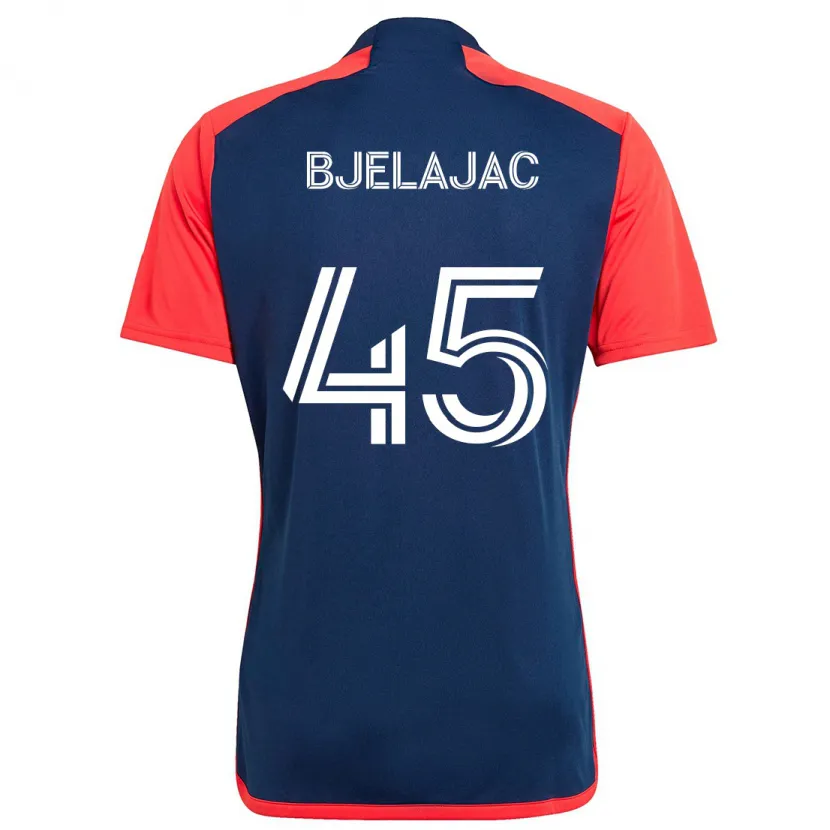 Danxen Hombre Camiseta Andrej Bjelajac #45 Azul Rojo 1ª Equipación 2024/25 La Camisa