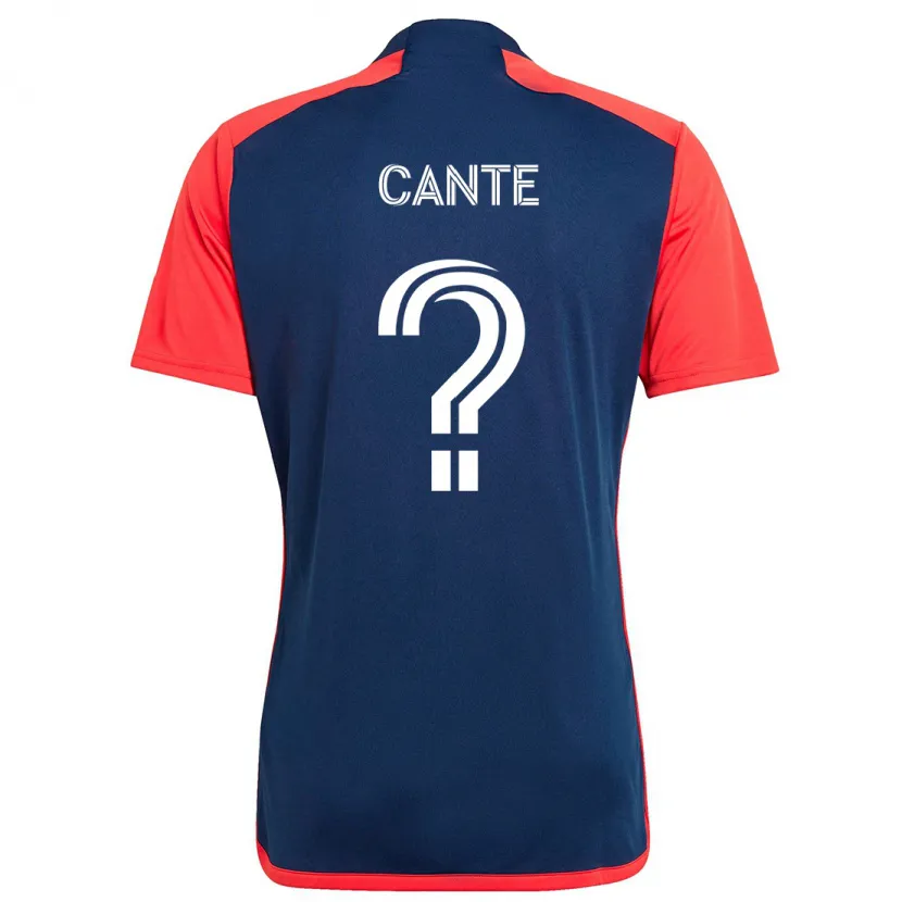 Danxen Hombre Camiseta Jonathan Cante #0 Azul Rojo 1ª Equipación 2024/25 La Camisa