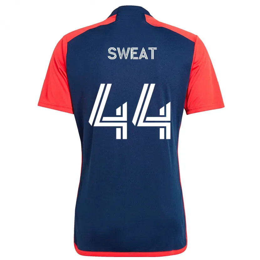 Danxen Hombre Camiseta Ben Sweat #44 Azul Rojo 1ª Equipación 2024/25 La Camisa