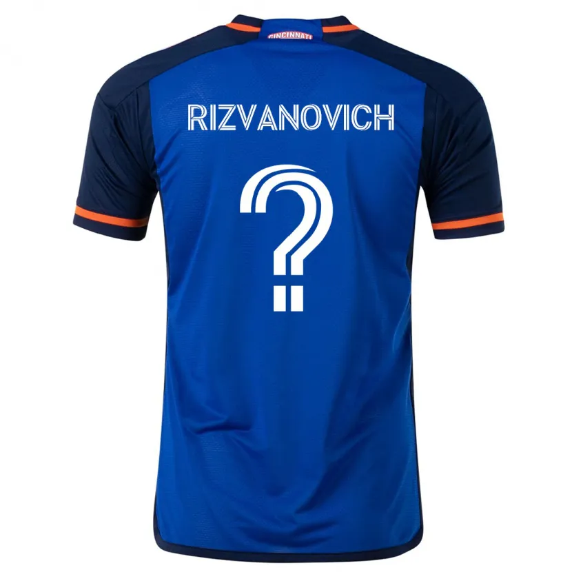 Danxen Hombre Camiseta Kayne Rizvanovich #0 Azul Blanco 1ª Equipación 2024/25 La Camisa