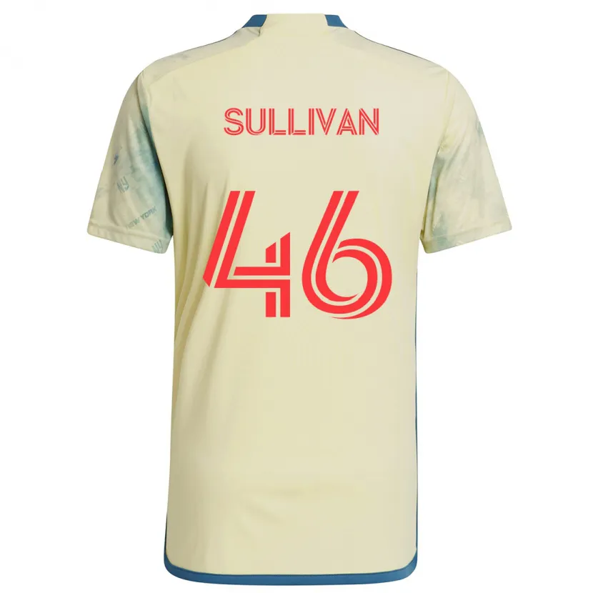 Danxen Hombre Camiseta Dylan Sullivan #46 Amarillo Rojo Azul 1ª Equipación 2024/25 La Camisa