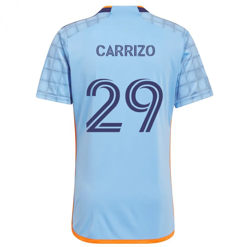 Danxen Hombre Camiseta Máximo Carrizo #29 Azul Naranja 1ª Equipación 2024/25 La Camisa