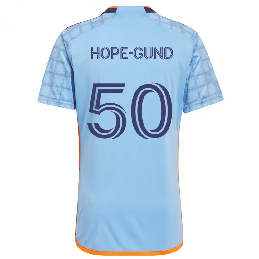 Danxen Hombre Camiseta Kofi Hope-Gund #50 Azul Naranja 1ª Equipación 2024/25 La Camisa