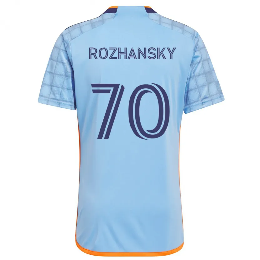 Danxen Hombre Camiseta Jake Rozhansky #70 Azul Naranja 1ª Equipación 2024/25 La Camisa