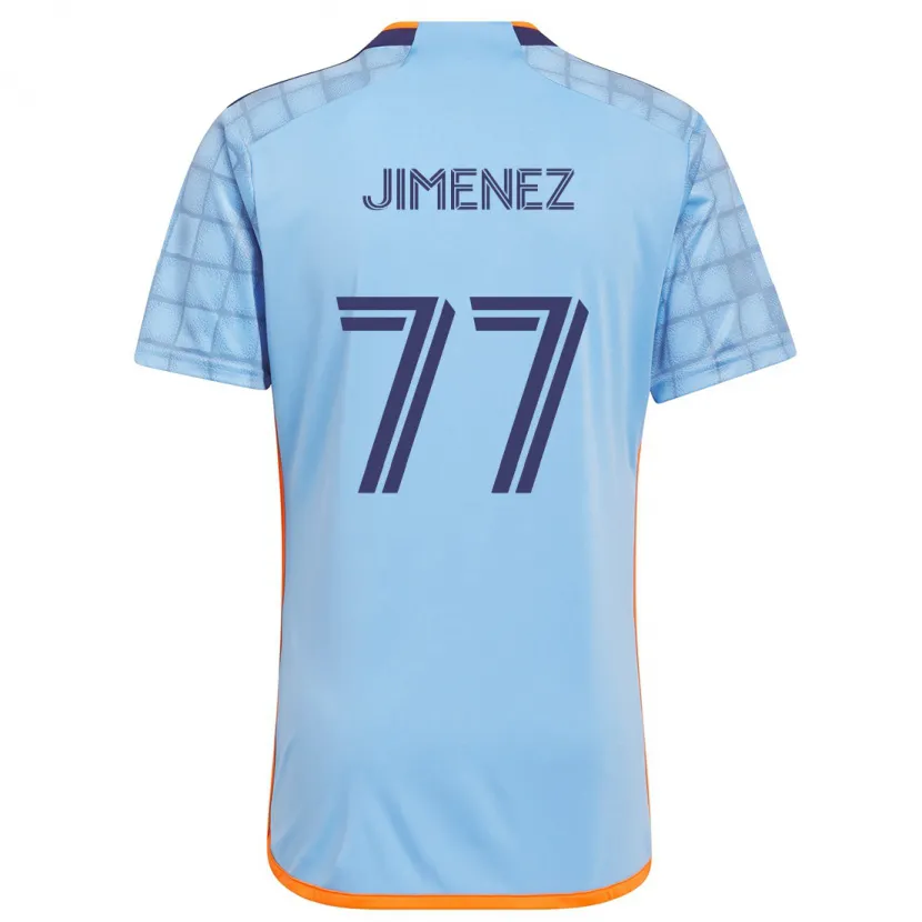 Danxen Hombre Camiseta Jonathan Jiménez #77 Azul Naranja 1ª Equipación 2024/25 La Camisa