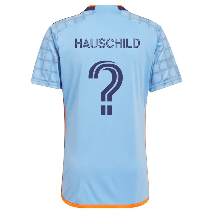 Danxen Hombre Camiseta Alexander Hauschild #0 Azul Naranja 1ª Equipación 2024/25 La Camisa