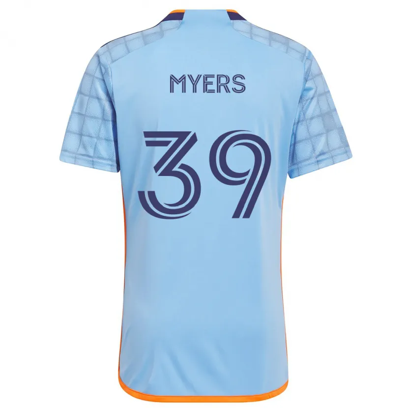 Danxen Hombre Camiseta Md Myers #39 Azul Naranja 1ª Equipación 2024/25 La Camisa