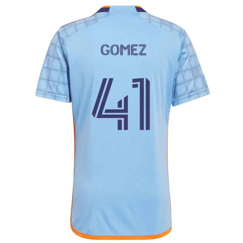 Danxen Hombre Camiseta Julián Gómez #41 Azul Naranja 1ª Equipación 2024/25 La Camisa