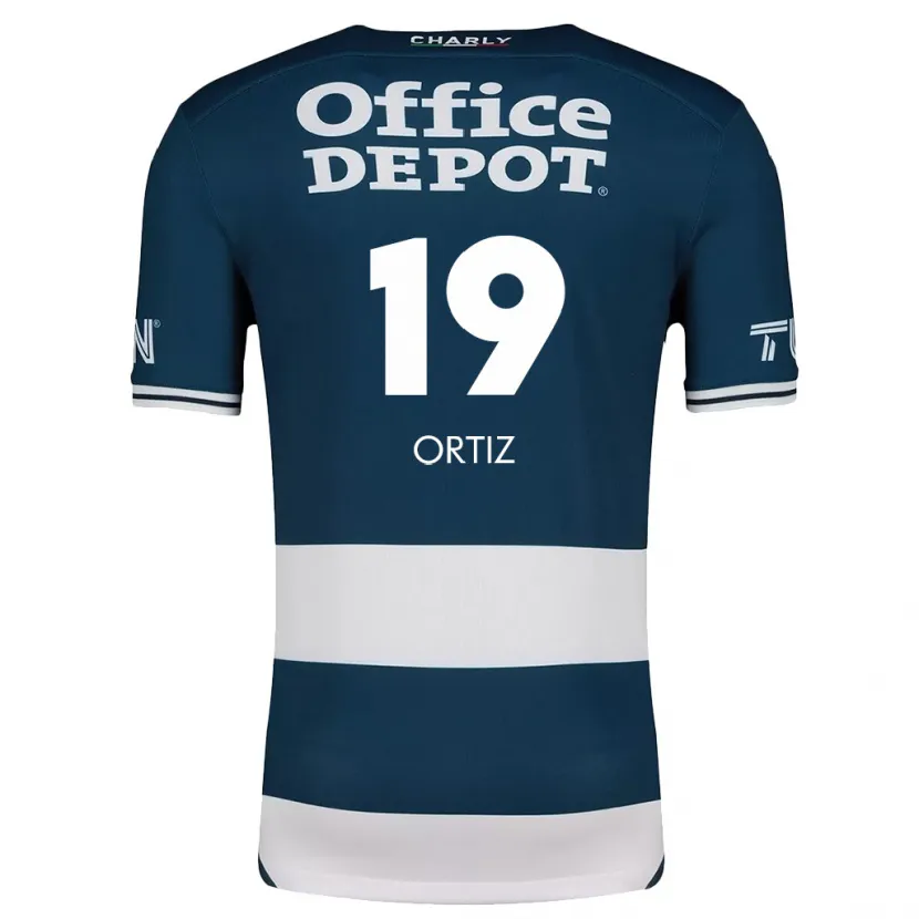 Danxen Hombre Camiseta Celso Ortiz #19 Azul Blanco 1ª Equipación 2024/25 La Camisa