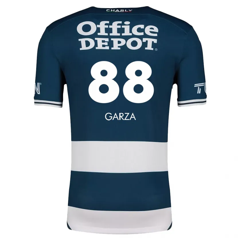 Danxen Hombre Camiseta Adrián Garza #88 Azul Blanco 1ª Equipación 2024/25 La Camisa