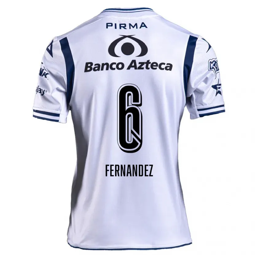 Danxen Hombre Camiseta Liliana Fernández #6 Blanco Azul Marino 1ª Equipación 2024/25 La Camisa