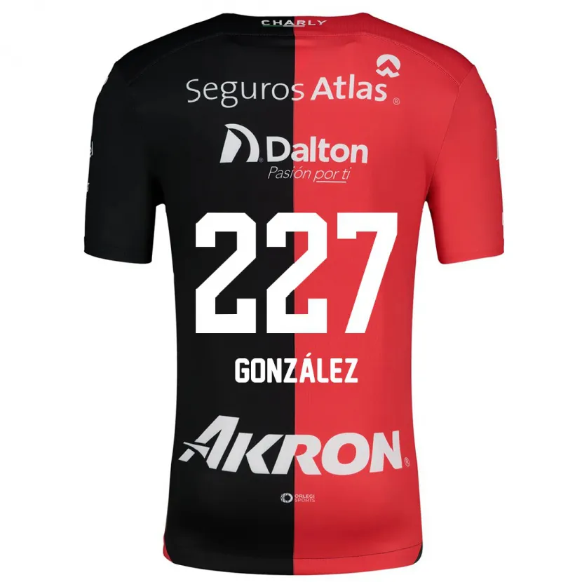 Danxen Hombre Camiseta Rodolfo González #227 Negro Rojo 1ª Equipación 2024/25 La Camisa