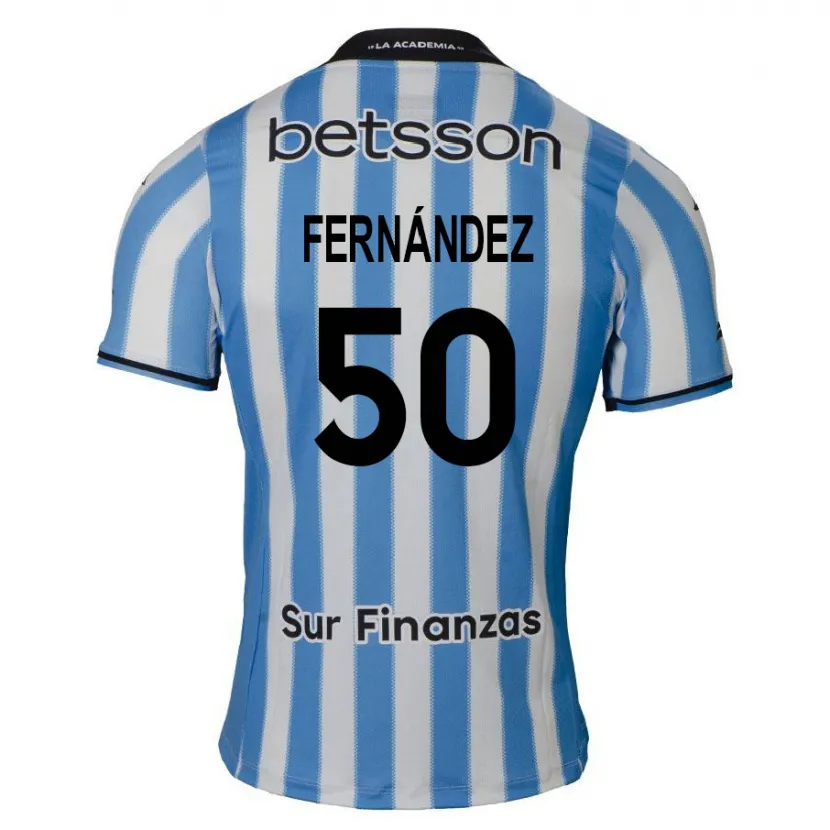 Danxen Hombre Camiseta Román Fernández #50 Azul Blanco Negro 1ª Equipación 2024/25 La Camisa