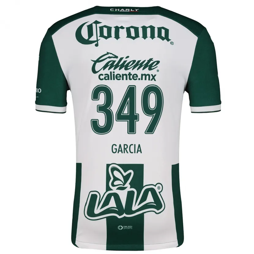 Danxen Hombre Camiseta Diego García #349 Verde Blanco 1ª Equipación 2024/25 La Camisa