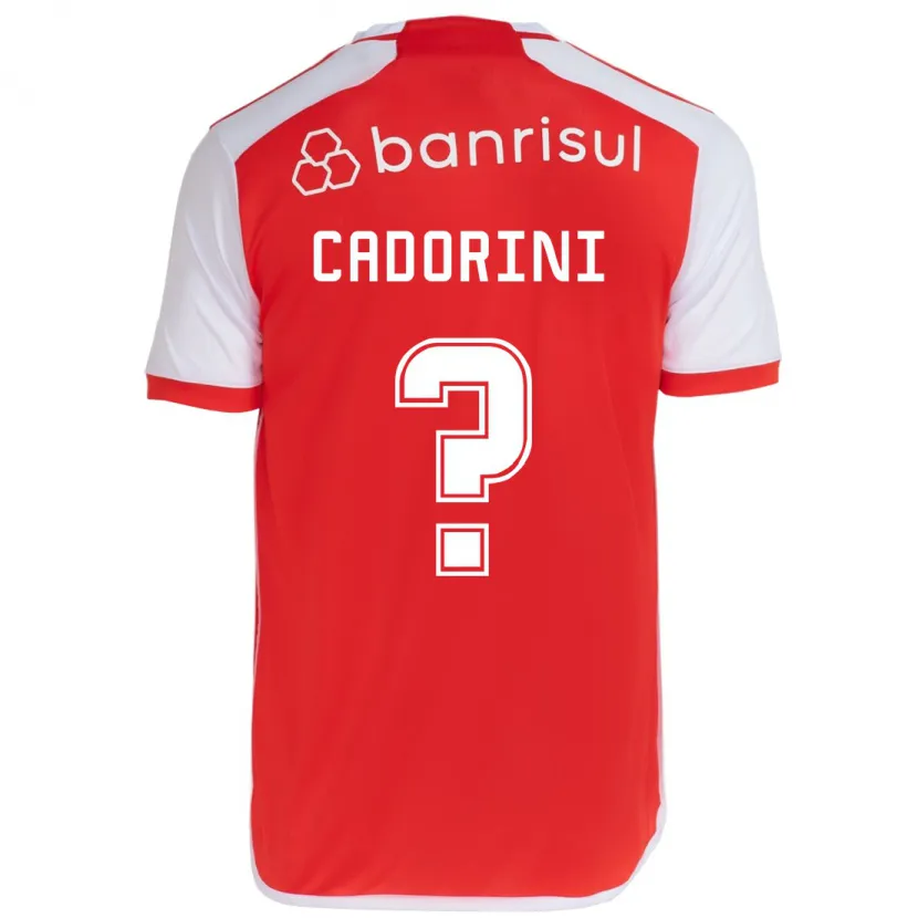 Danxen Hombre Camiseta Matheus Cadorini #0 Rojo Blanco 1ª Equipación 2024/25 La Camisa