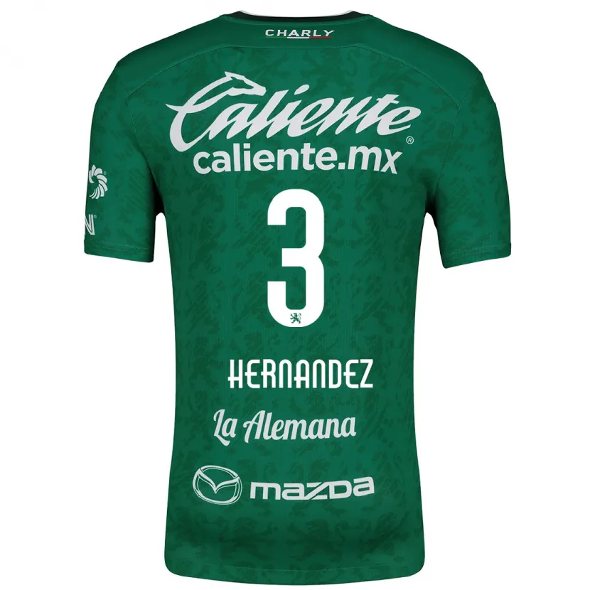 Danxen Hombre Camiseta Pedro Hernández #3 Verde Blanco 1ª Equipación 2024/25 La Camisa