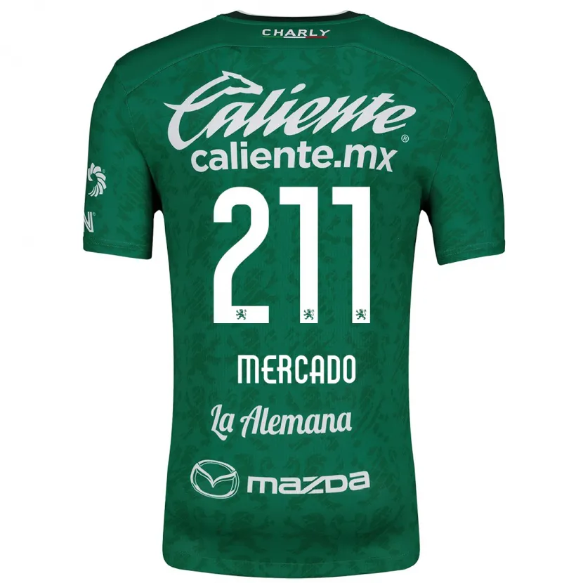 Danxen Hombre Camiseta Diego Mercado #211 Verde Blanco 1ª Equipación 2024/25 La Camisa