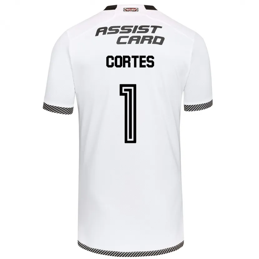 Danxen Hombre Camiseta Brayan Cortés #1 Blanco Negro 1ª Equipación 2024/25 La Camisa