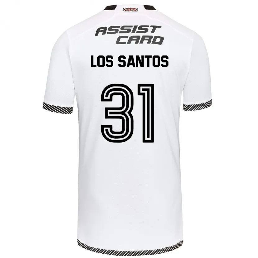 Danxen Hombre Camiseta Matías De Los Santos #31 Blanco Negro 1ª Equipación 2024/25 La Camisa