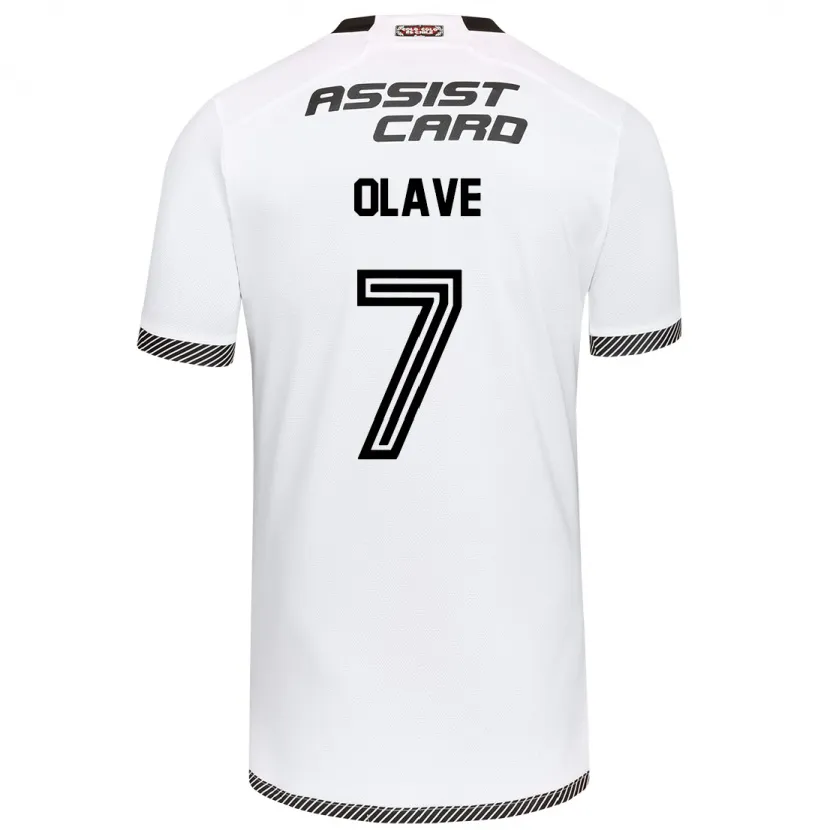 Danxen Hombre Camiseta Isidora Olave #7 Blanco Negro 1ª Equipación 2024/25 La Camisa