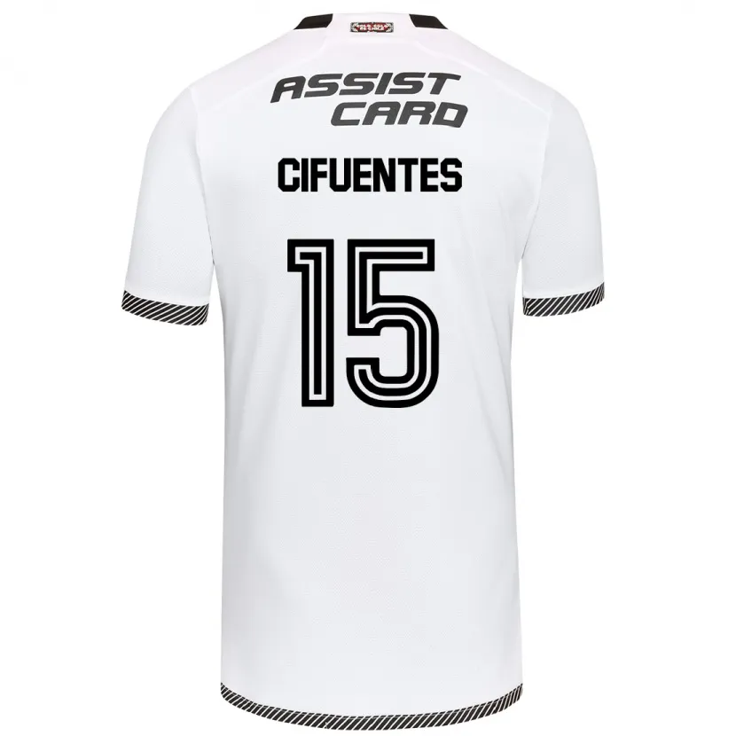 Danxen Hombre Camiseta Anaís Cifuentes #15 Blanco Negro 1ª Equipación 2024/25 La Camisa