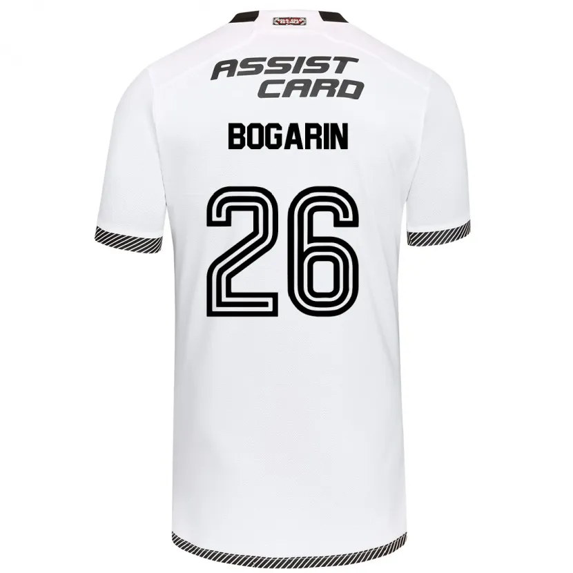 Danxen Hombre Camiseta Dahiana Bogarín #26 Blanco Negro 1ª Equipación 2024/25 La Camisa