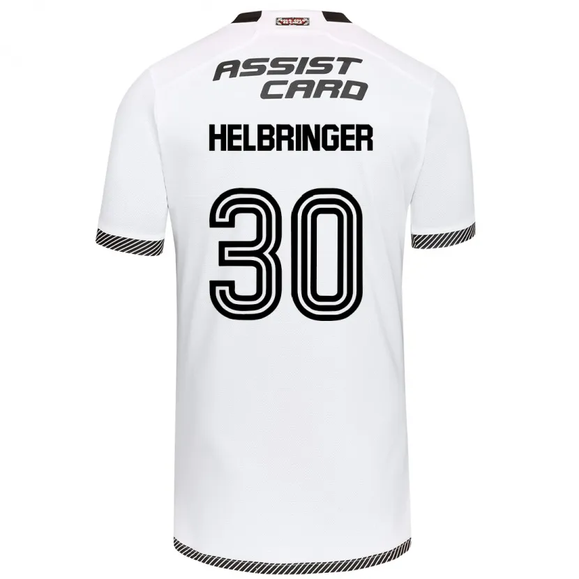 Danxen Hombre Camiseta Aixa Helbringer #30 Blanco Negro 1ª Equipación 2024/25 La Camisa