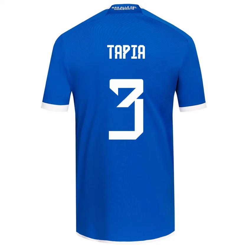 Danxen Hombre Camiseta Ignacio Tapia #3 Azul Blanco 1ª Equipación 2024/25 La Camisa