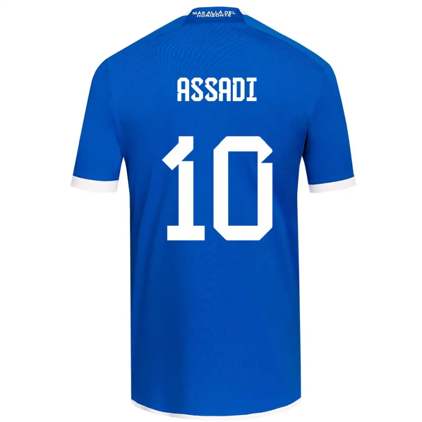 Danxen Hombre Camiseta Lucas Assadi #10 Azul Blanco 1ª Equipación 2024/25 La Camisa