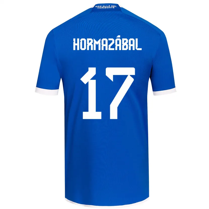 Danxen Hombre Camiseta Fabián Hormazábal #17 Azul Blanco 1ª Equipación 2024/25 La Camisa