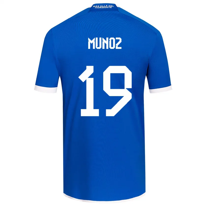 Danxen Hombre Camiseta Cristóbal Muñoz #19 Azul Blanco 1ª Equipación 2024/25 La Camisa