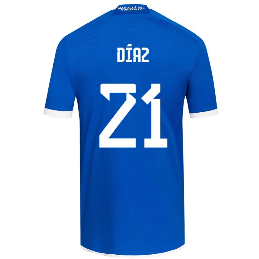 Danxen Hombre Camiseta Marcelo Díaz #21 Azul Blanco 1ª Equipación 2024/25 La Camisa