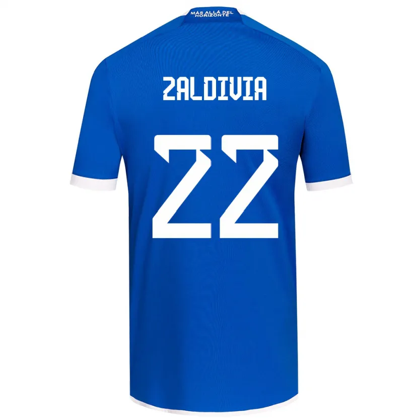 Danxen Hombre Camiseta Matías Zaldivia #22 Azul Blanco 1ª Equipación 2024/25 La Camisa