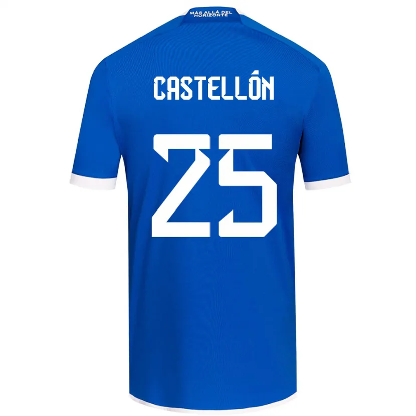 Danxen Hombre Camiseta Gabriel Castellón #25 Azul Blanco 1ª Equipación 2024/25 La Camisa